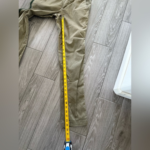 Anthropologie|Relaxed striped chino pants in olive color,size 27•••Boho style - Picture 12 of 14